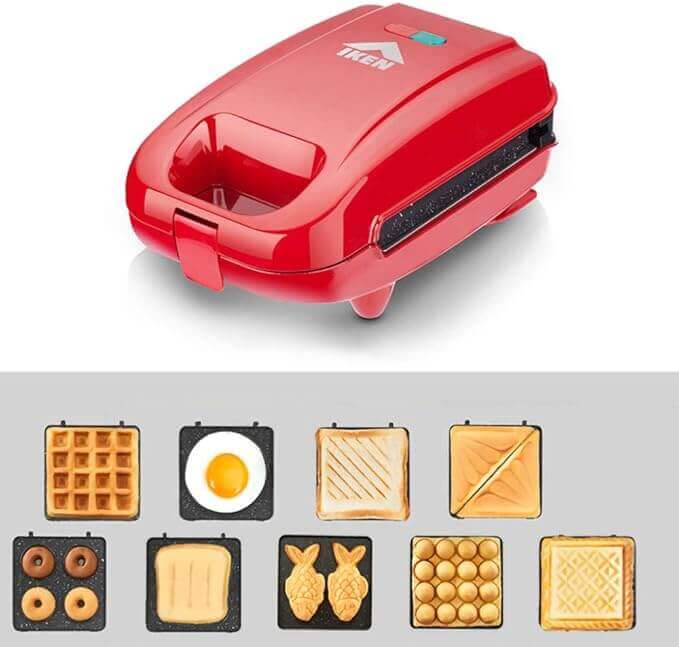5 in 1 Mini Waffle Maker