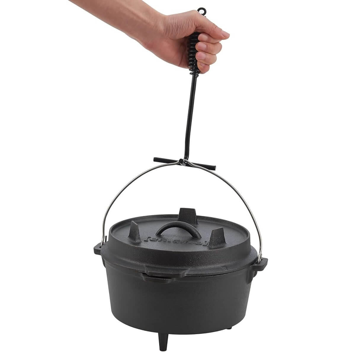Cast Iron Dutch Oven with Lid and Lid Lifter - Image 3