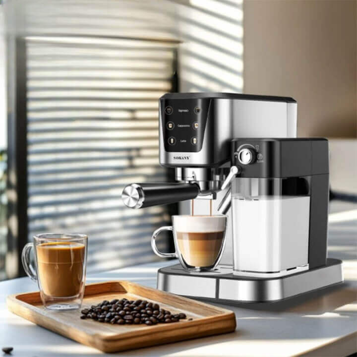 Touch Screen 2 In 1 Coffee Maker Machine